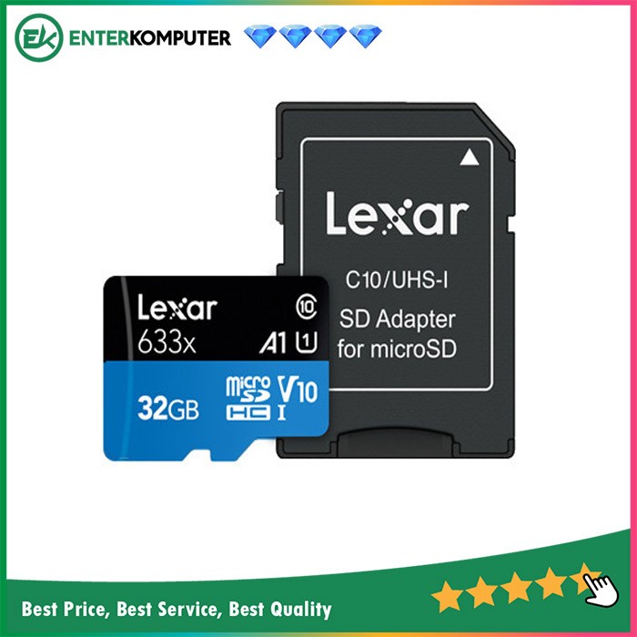 Lexar High-Performance 633x MicroSD 32GB Class 10 UHS-I 95MB/s