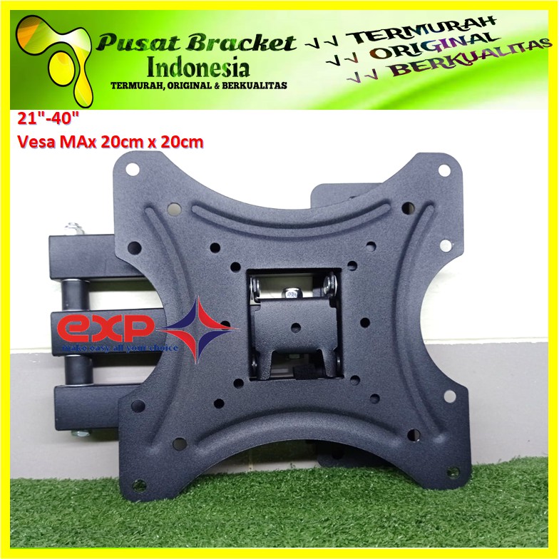 TERLARIS NO #1 Bracket tv lengan 19 21 24 32 40 42 43 INCH Universal  14&quot; s/d 43&quot; 6 ARAH PERGERAKAN Super PREMIUM QUality