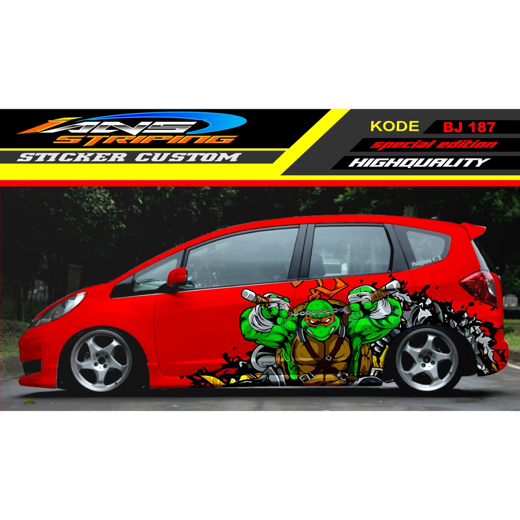 STICKER DECAL HONDA JAZZ / TICKER HONDA JAZZ / STICKER DECAL MOBIL JAZZ / DECAL STICKER MOBIL HONDA