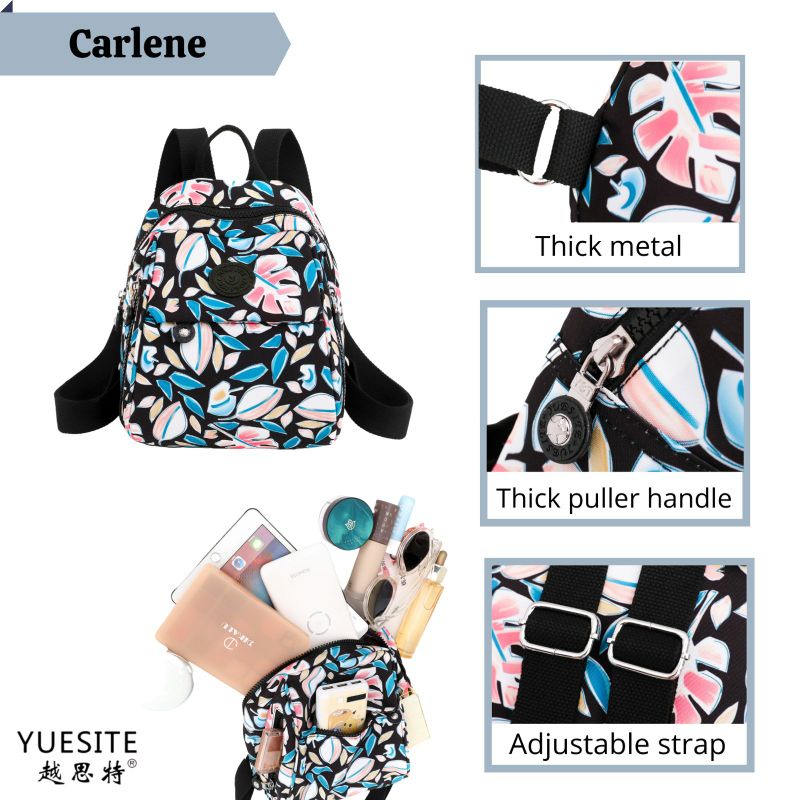 TAS RANSEL WANITA KECIL YUESITE CARLENE MOTIF SMALL BACKPACK