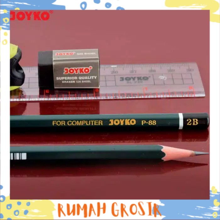 

RG - Pensil 2B Joyko P-88 Hijau Pencil Joyko