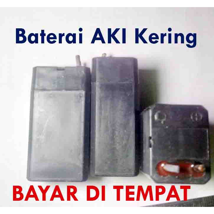Batre cas / aki kering lampu emergency,raket nyamuk,music box,kipas mini