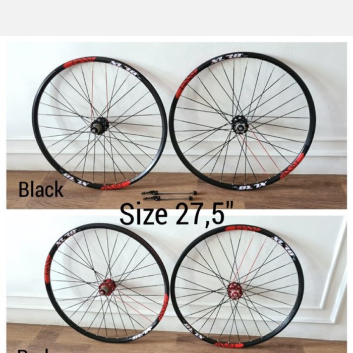 Wheelset Sepeda MTB 27,5 inch spoke pipih suara jangkrik