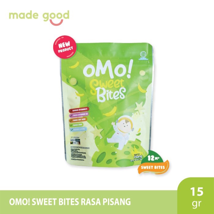 

OMO! Sweet Bites - Snack Healthy Baby untuk Bayi Sehat - 18 gram