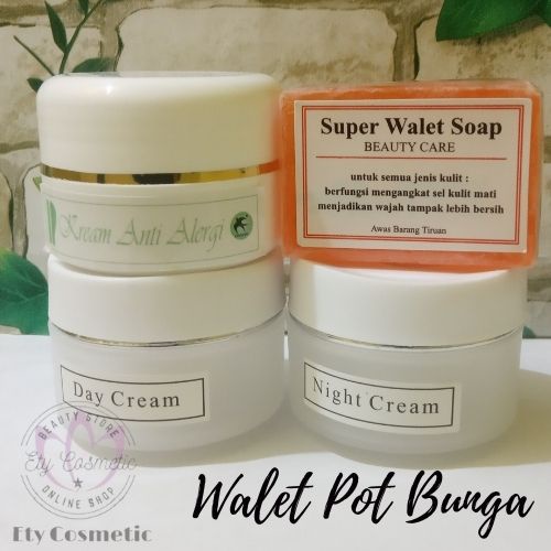 Krim walet 4in1 / Cream walet original pot bunga - krim walet original - walet putih