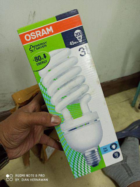 Bohlam  15 Watt  merk Osram Cahaya Putih Original 100%o