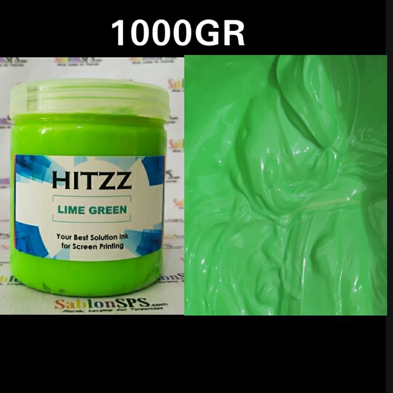 TINTA PLASTISOL LIME GREEN DISTRO CLOTHING HITZZ 1KG