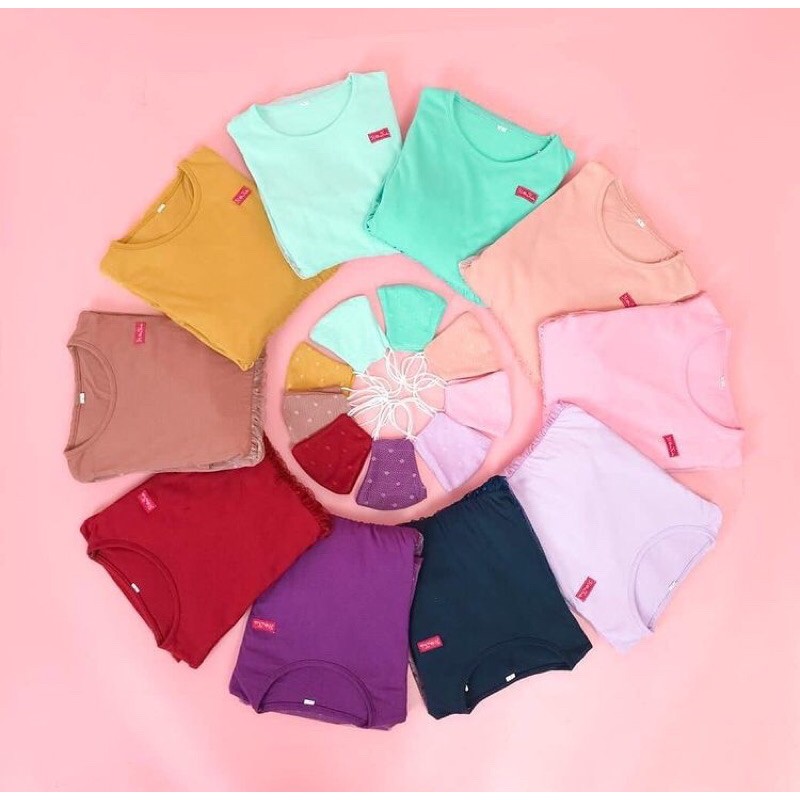 Gamis Muslim TILE DOTTY FLOWKIDS DAILY 2-3t