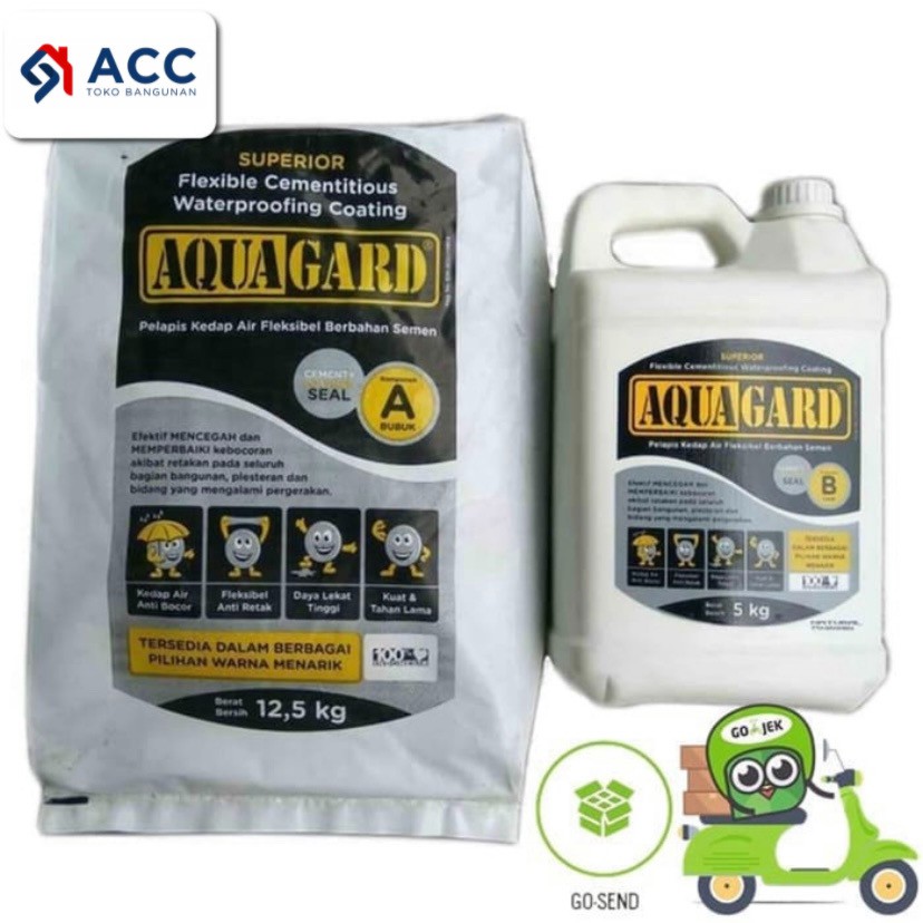 Jual Aquagard Waterproofing 2 Komponen Semen + Cairan 17,5 kg Shopee