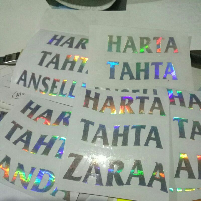 

stiker harta tahta