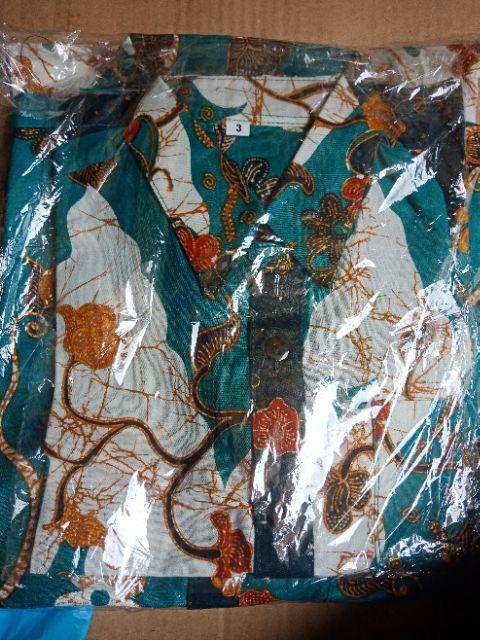 409 Tosca Couple Kemeja Batik Anak 2-4 Thn/anak 5-12 Thn /dewasa M-xl