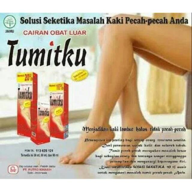 Tumitku Obat Ampuh Mengatasi Kaki Pecah Kapalan / Menghilangkan kaki kapalan BPOM