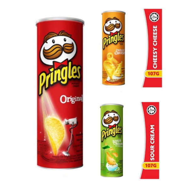 

Pringles Potato Crips (Original-Cheesy Chese-Sour Cream&Onion) 170 g