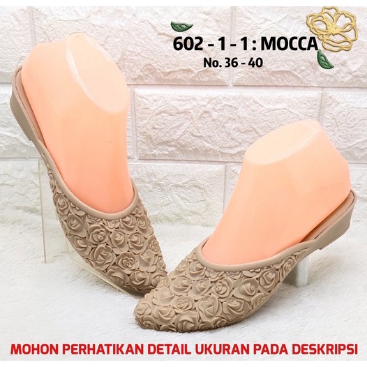 SENDAL WANITA BALANCE 602 1 ORIGINAL SANDAL SLOP MOTIF BUNGA MAWAR JELLY LENTUR ANTI SLIP