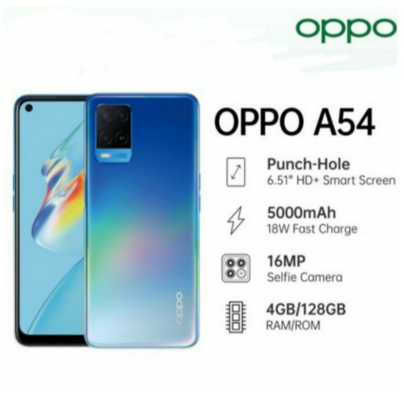 OPPO A54 RAM 4/128 GB GARANSI RESMI OPPO INDONESIA-1