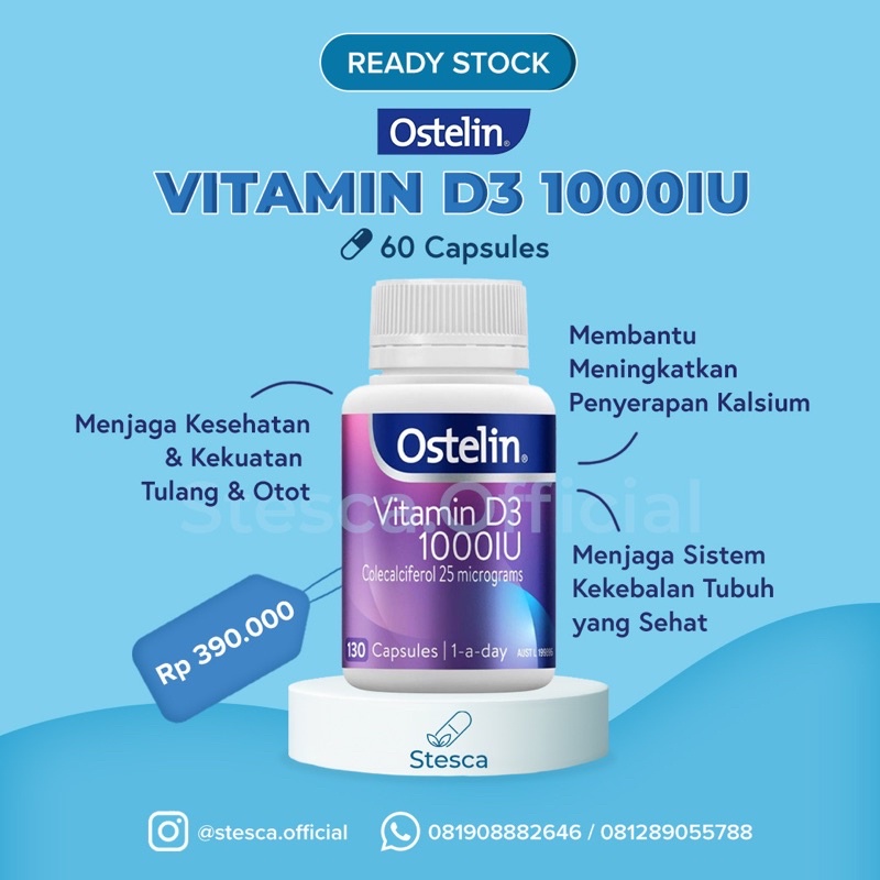ostelin vitamin D3 1000 IU 60 capsules