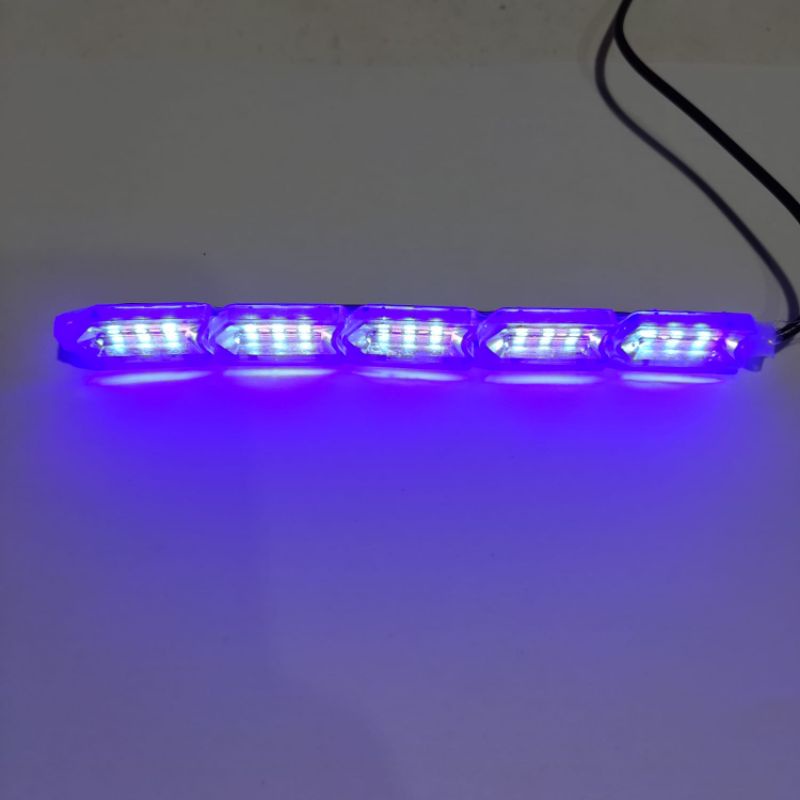 Lampu LED DRL running 2warna 15cm DRL alis kristal 15cm senja&amp;sen