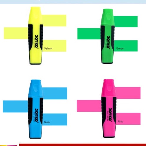 

Stabilo Highlighter Warna Biru / Orange / Pink / Yellow