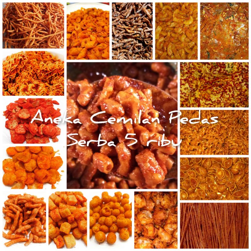 

Cemilan pedas serba 5 ribu