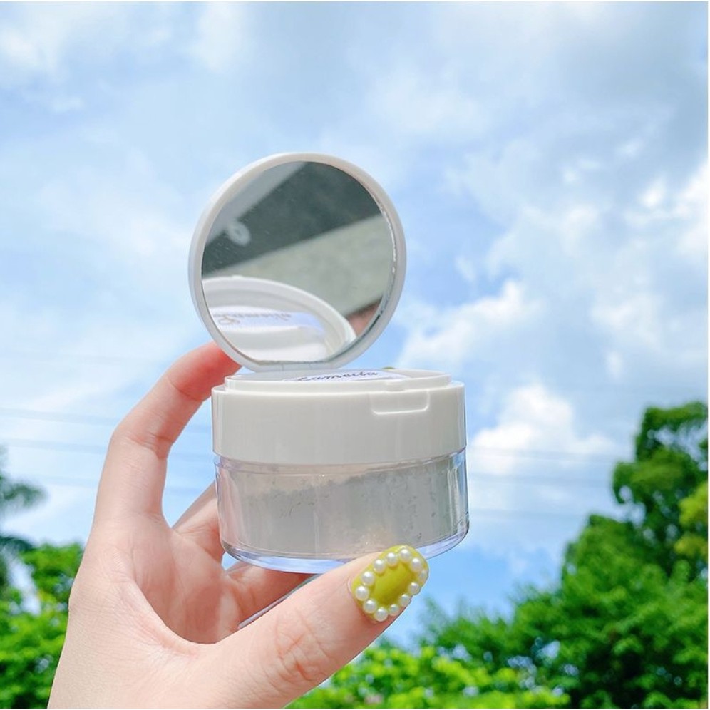 [3050]  MAKEUP POWDER OIL CONTROL WITH MIRROR, BEDAK WAJAH TABUR LAMEILA