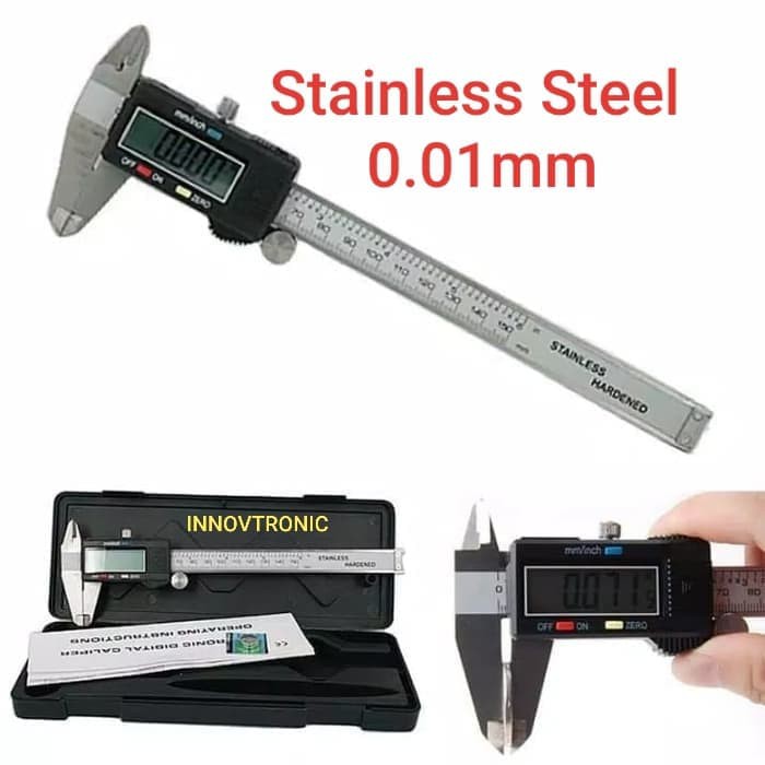 Stainless Steel Digital Vernier Calliper, Jangka Sorong, Sketmat