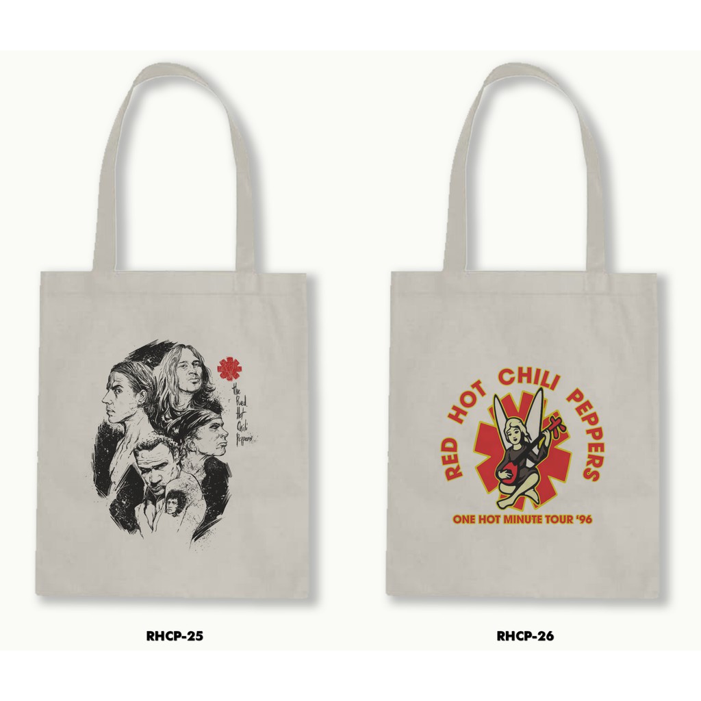 TOTE BAG BLACU - RHCP/RED HOT CHILI PEPPERS .02