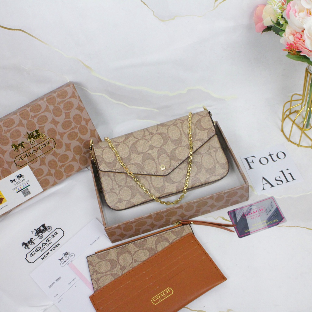 C@ach Pochette 1829 (3in1) (FreeBoxI+Invoice+DustBag+BubbleWrap)