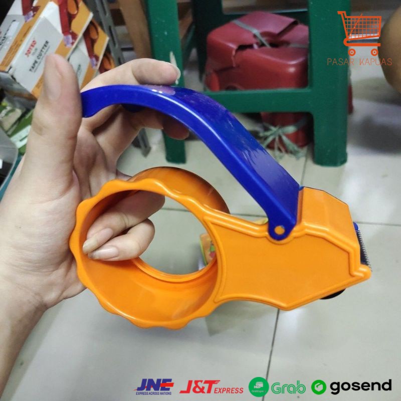 

[ COD ] plastik tape dispenser / pemotong lakban Davis bahan plastik / tape cutter Davis