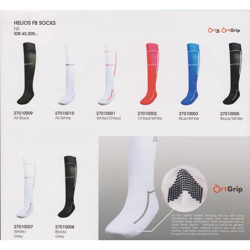 Kaos Kaki Ortuseight Helios FB Socks (100% ORIGINAL)