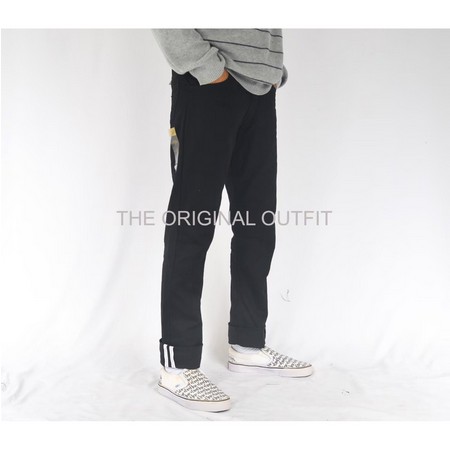 CELANA CHINO PANJANG SELVEDGE ACCENT STRAIGHT CUT - THE ORGINAL OUTFIT [COD]