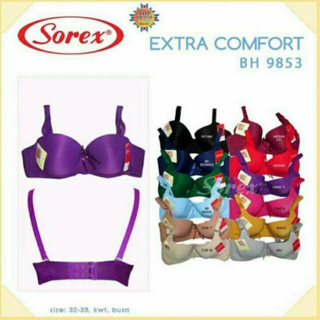 Bra Sorex extra comfort 9853 (kulit jeruk setengah cup)