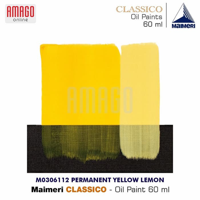 Cat Minyak Lukis MAIMERI Classico - Oil Paint - Permanent Yellow Lemon - 60ml - M0306112