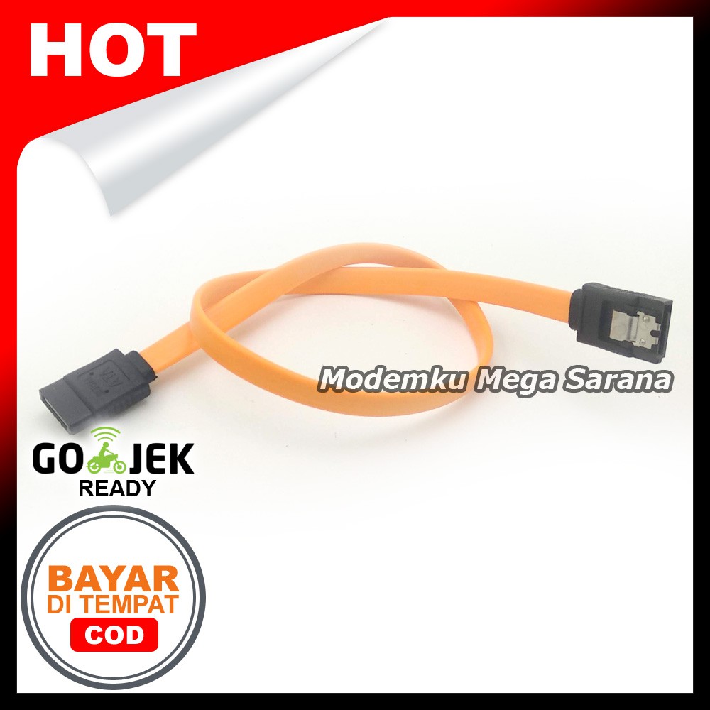 Kabel Data Sata Klip Besi / Jepit Clip 40 cm For HDD Harddisk PC Komputer