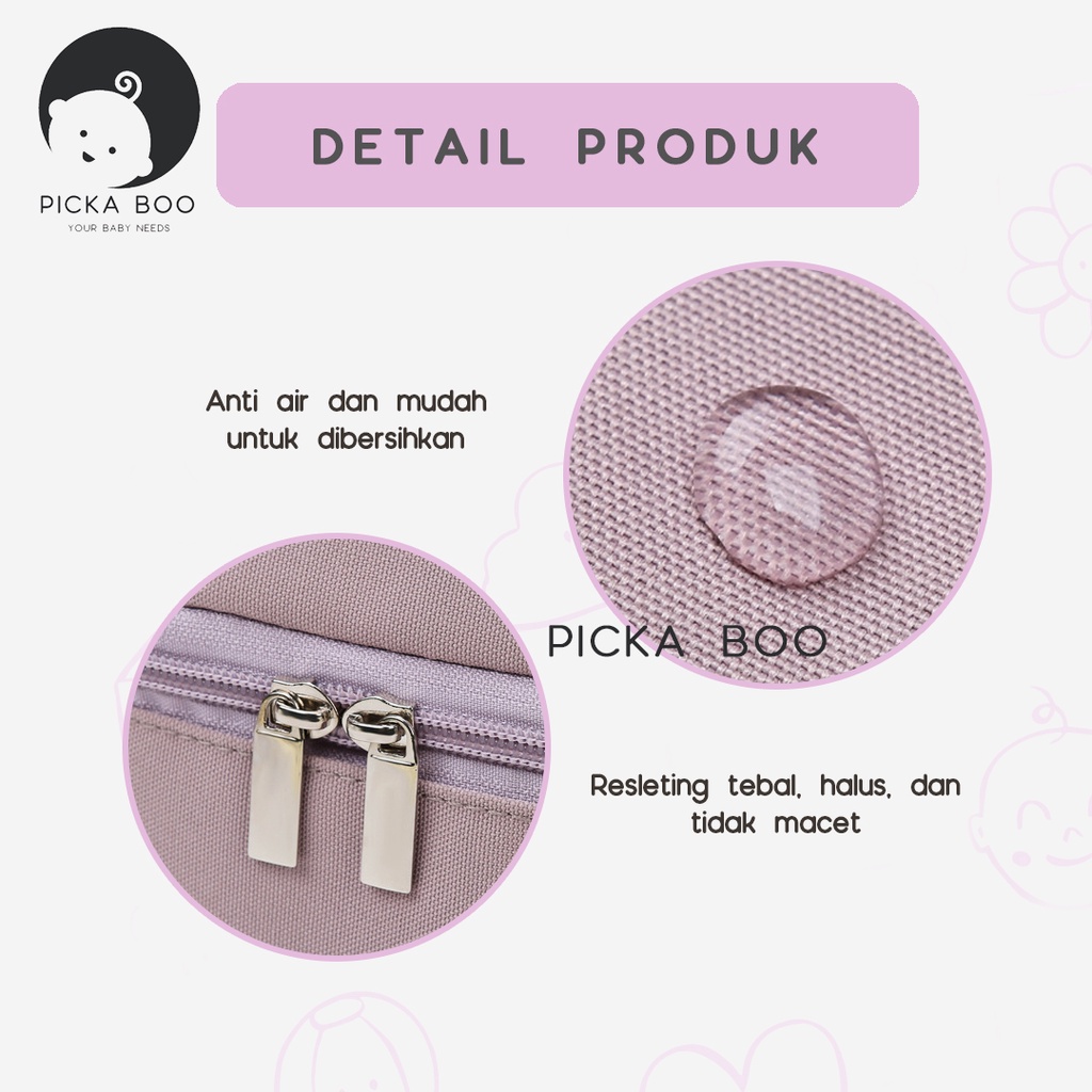 PICKA BOO Cooler Bag Asi Thermal Insulated FREE ICE GELL