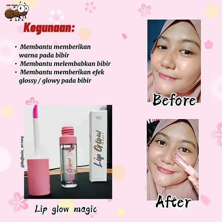 SR12 LIP GLOW MAGIC 2 GRAM / BIBIR GLOSSY / GLOWING /  WARNA BIBIR CANTIK / MELEMBABKAN BIBIR