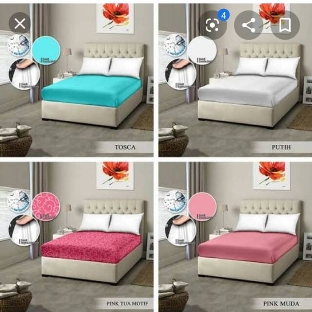 Sprei waterproof monalisa -anti ompol-anti air waterproof