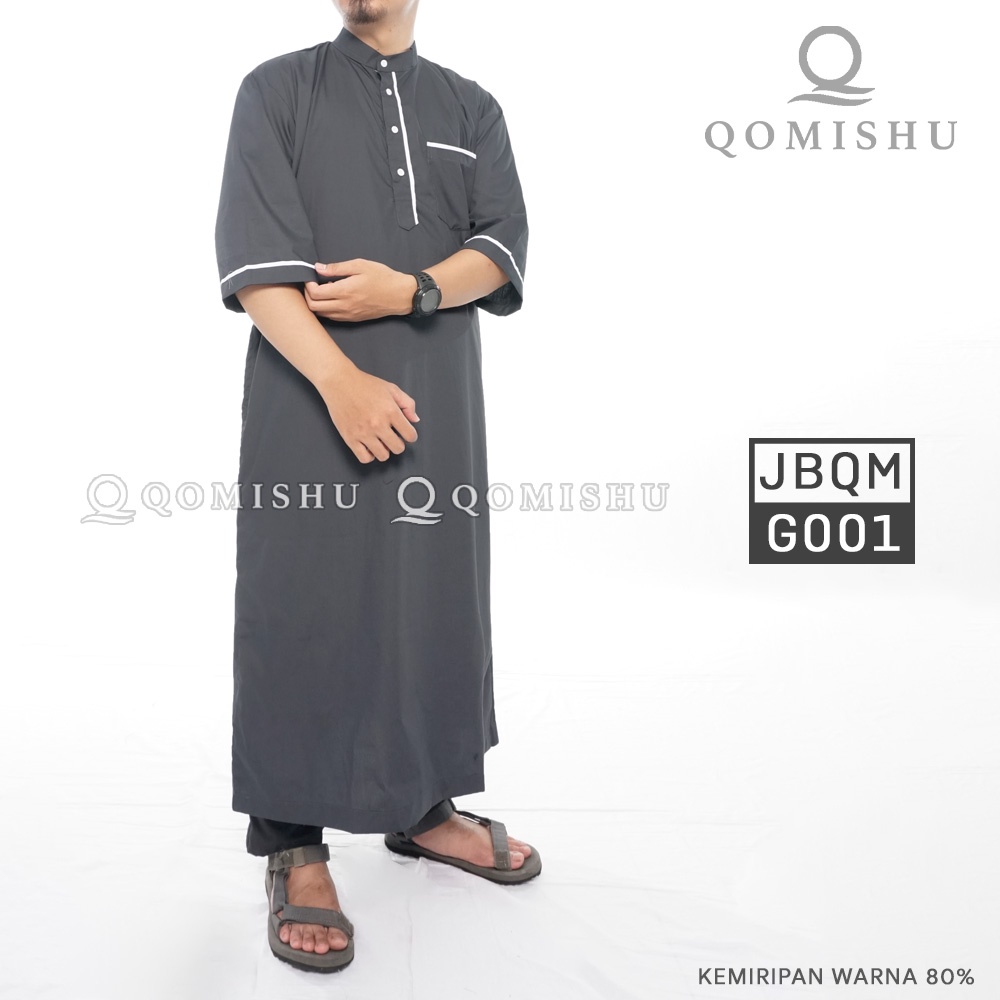 Jubah Muslim Pria Gamis Ikhwan Muslim QOMISHU