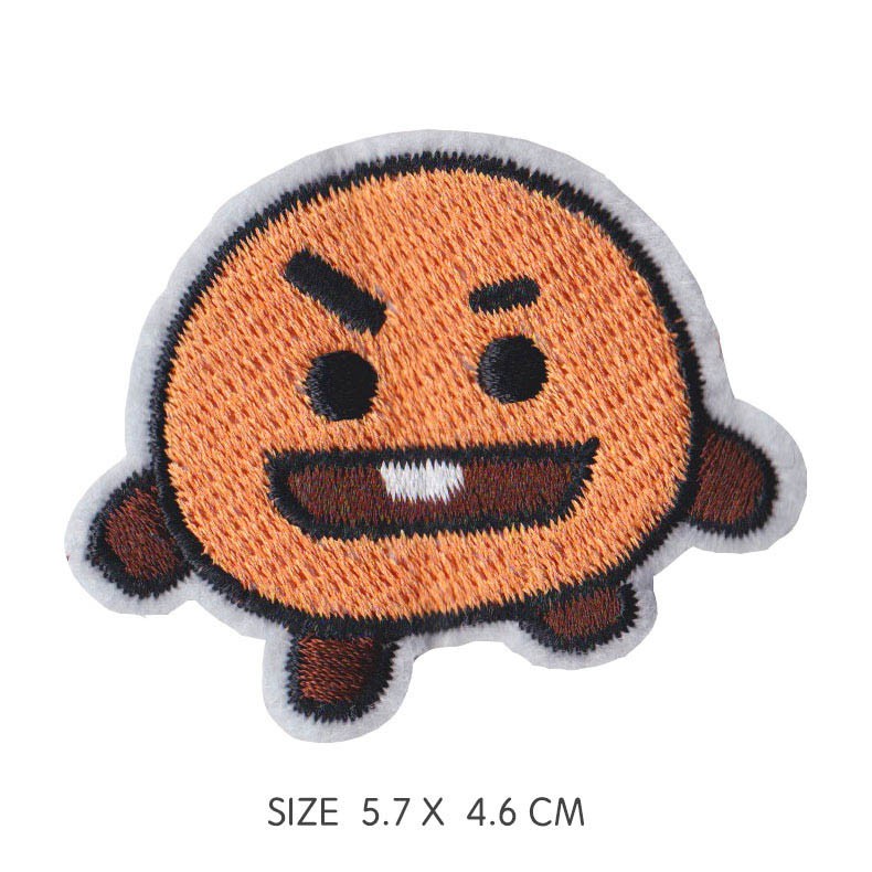 【CT】KPOP BTS bt21 Patch Bordir Kain untuk Aplikasi Pakaian #KP 49