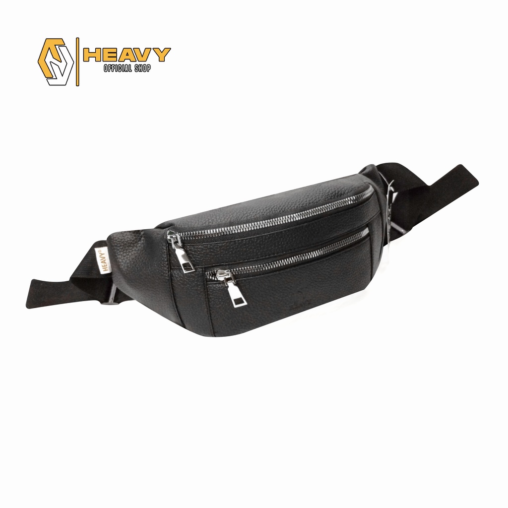 Waistbag Kulit Heavy Pria/Wanita - Tas Pinggang Original Heavy PU. Leather