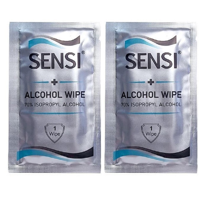 SENSI Alcohol Wipes Tissue Anti Bakteri, Virus, Kuman ANTISEPTIC - 1pc