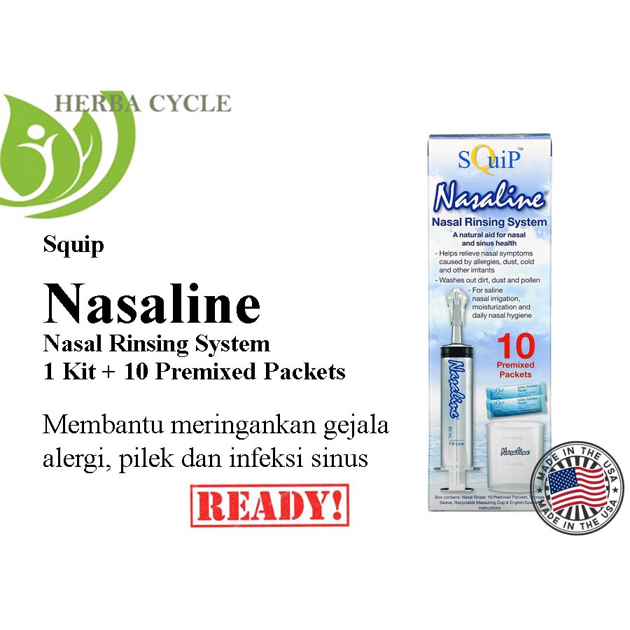 Nasaline Rinse System Alat Cuci hidung untuk Sinus ORI USA Terapi Sinus