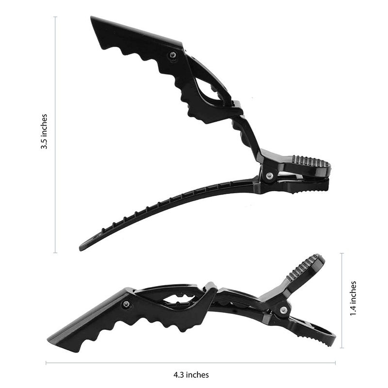 [1Piece Professional Plastic Nonslip Crocodile Hairclip for Salon Hair Styling ] [Make up Tools]