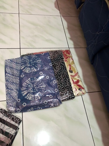 Bolero Monochrome Blazer Batik Wanita Modern Elegan