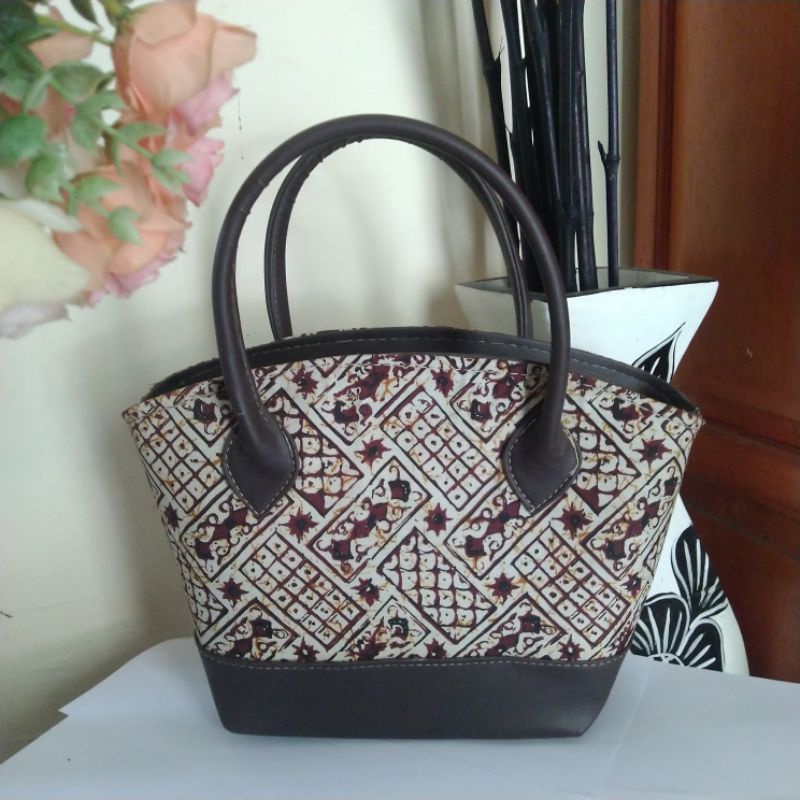 Tas Batik Jogja Totebag Tas Jinjing Bahan Kanvas Motif Batik