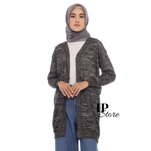 Long Twist Cardigan Rajut Panjang Wanita Style Hijab Remaja Premium