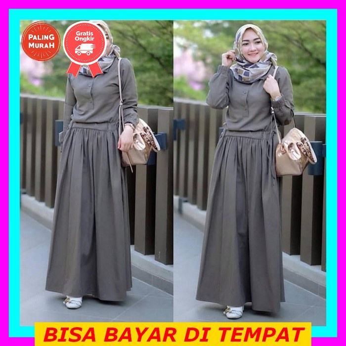 [Bisa Cod] Alesha Blouse Bahan Katun Rayon Premium Pusat Grosir Baju Muslim Wanita Kekinian Modern B