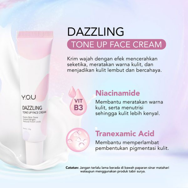 Y.O.U Dazzling tone up face cream