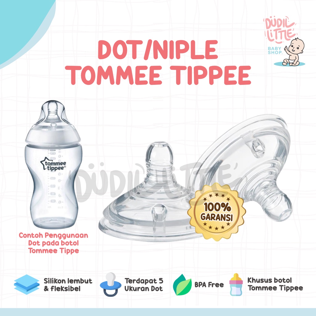 Dot nipple Botol Susu Bayi untuk tommee tippee