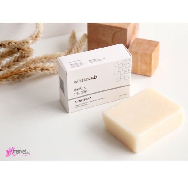 [BPOM] WhiteLab  Acne Soap 80 Gr (BHA + Tea Tree)