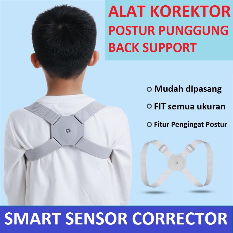 Alat Terapi Punggung Penegak Punggung Bungkuk Tali Body Harness Korektor Postur Punggung Smart Adjustable Back Support